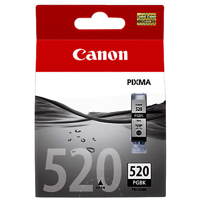 Canon Pixma Inkjet Cartridge, Pigment Black, PGI-520